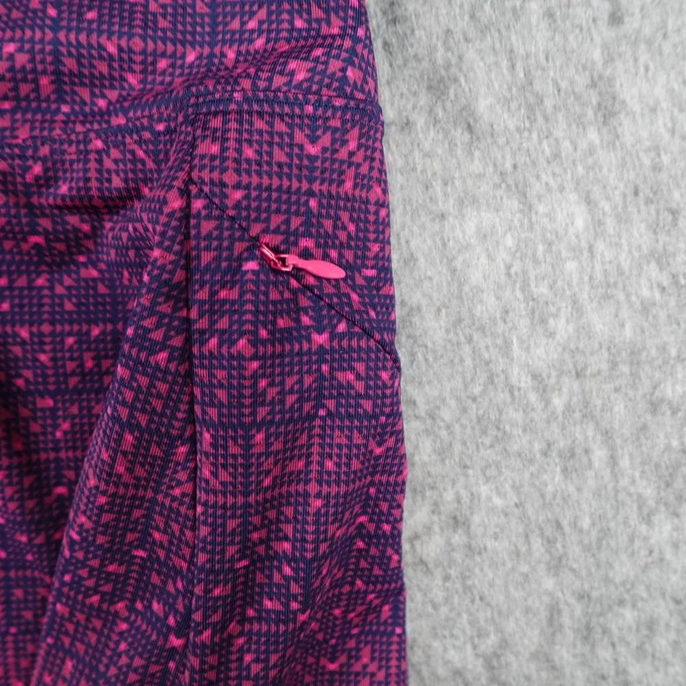 LL Bean Skort Women Medium Purple Geometric UPF 50‎ Performance Golf Tennis